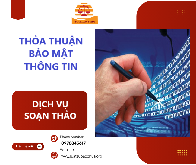   Soạn thảo Thỏa thuận bảo mật thông tin